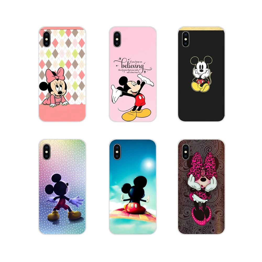 

Clear Case Design Cartoon Mickey Minnie Mouse Luxury Hybrid For Xiaomi Redmi 4A S2 Note 3 3S 4 4X 5 Plus 6 7 6A Pro Pocophone F1