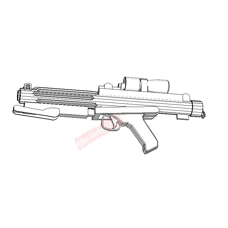 

3D Paper Model Gun Star Wars Energy Gun E-11 1:1 Real Proportion DIY Simulation Army Fan Collection