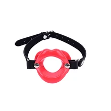 Silicone Ball Open Mouth Gag Sex Toys Slave Woman Sexy Leather Mouth Gag Ball Erotic Toys For Sex Bondage Exotic Accessories
