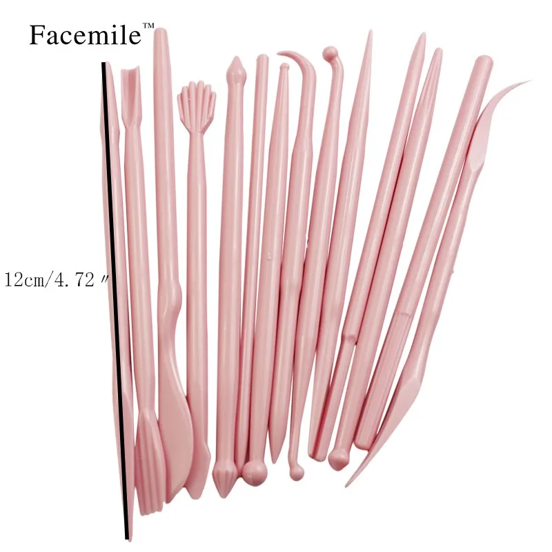 Facemile торт резная группа 14 розовый помадка торт Сахарный цветок скульптура группа формирование выпечки DIY инструменты формы 03044