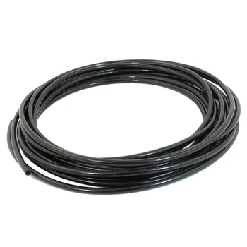 

4mm x 2.5mm Flexible Black Polyurethane Air PU Pneumatic Hose 5M 16ft