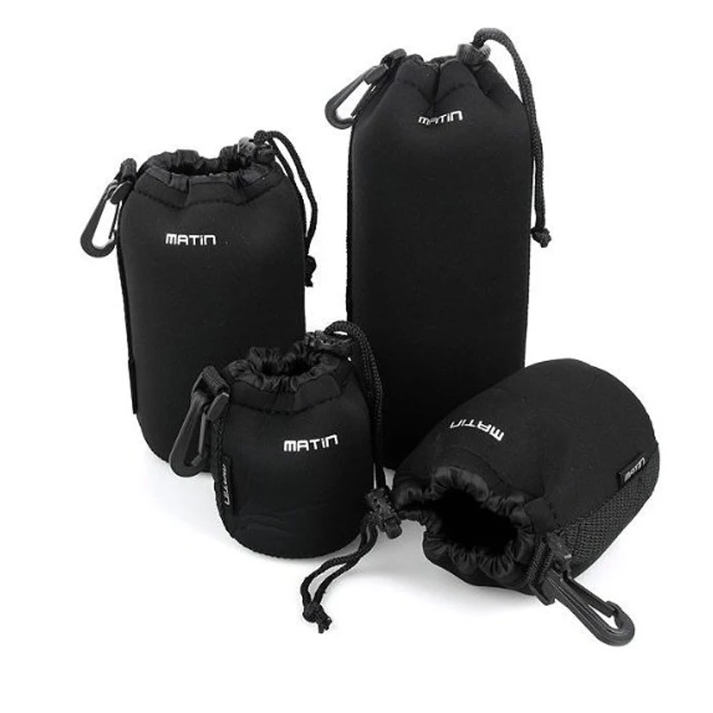 Impermeabile-Universale-Matin-Morbido-Neoprene-Video-Camera-Lens-Custodia-Borsa-Full-Size-Sml-XL-Per-Canon