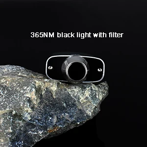 USB Перезаряжаемый светодиодный фонарь, белый светильник, драгоценный камень, инспекционный желтый светильник, портативный флэш-светильник, лампе 365 нм, черный светильник, УФ-лампа - Испускаемый цвет: 365NM with filter