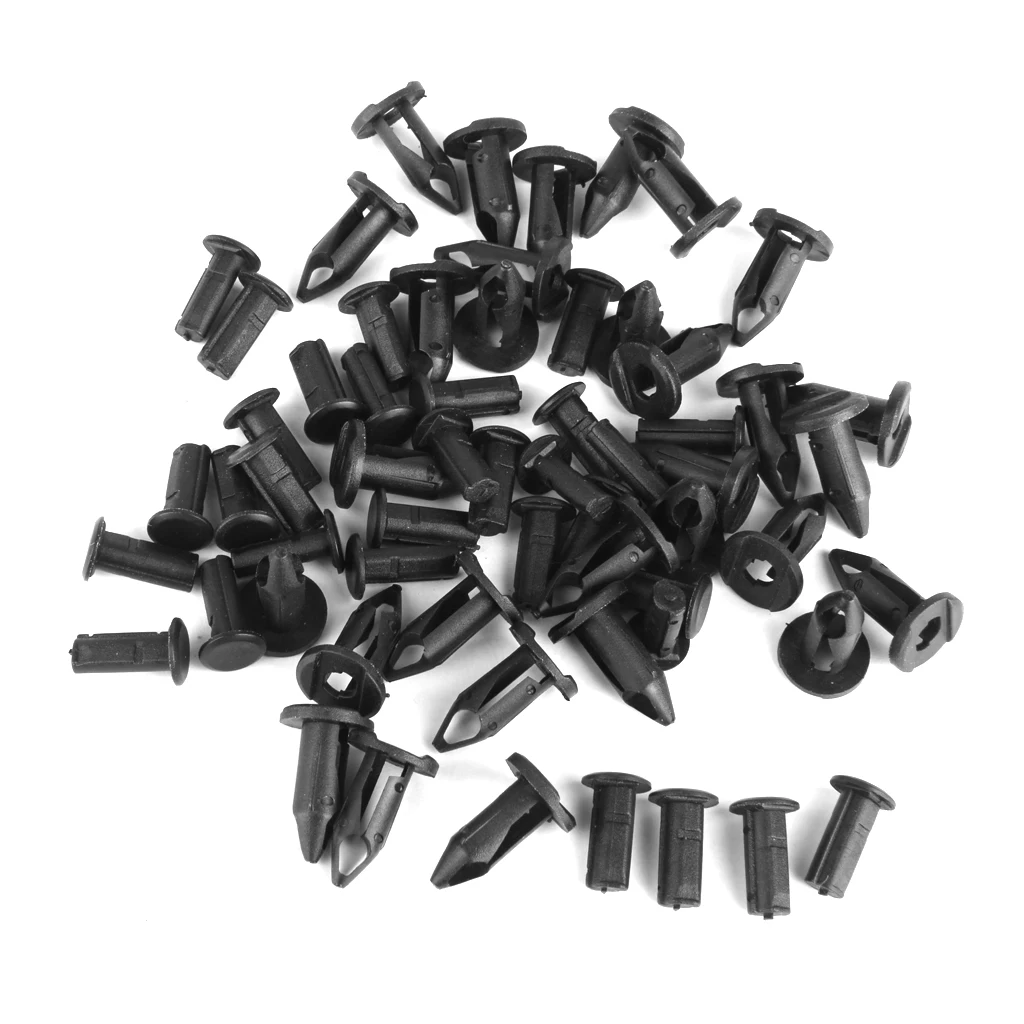 

30pcs Push Type Retainer Splash Shield Clips Nylon Push Rivets with Bonus Fastener Remover Replacement for GM Honda 21075686