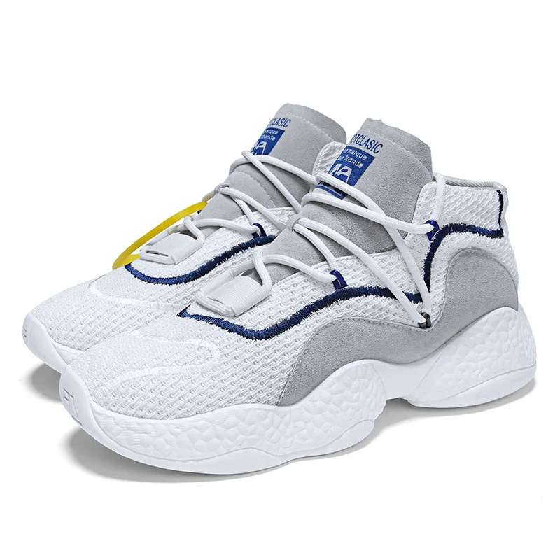 

Men sneakers 2018 New Air-permeable Flying-thread Knitted Soft-soled Outdoor Light Shock Fitness Sports mens shoes Size 39-44