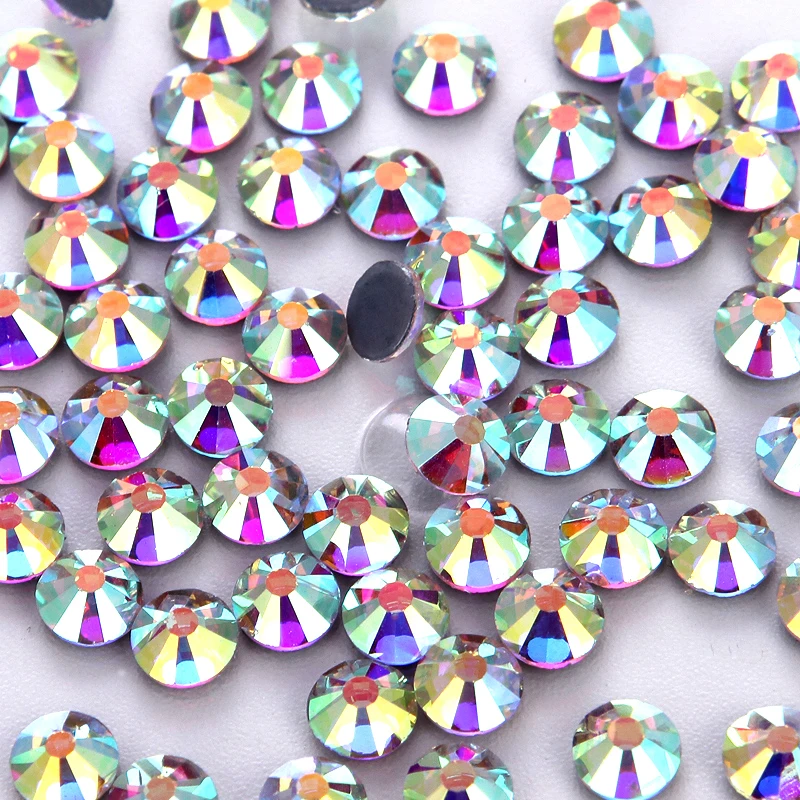 

1440pcs AB Flat Back DIY Strass Hot Fix Rhinestones Glass Stones And Crystal Hotfix Rhinestone Garment Clothes Nail Art Diamante