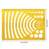 XRHYY – règle de dessin de symboles, outil de mesure, pochoir, Kit de produits scolaires pour étudiants, fournitures de laboratoire et scientifiques ► Photo 3/6
