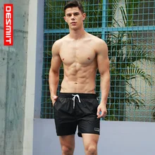 Desmiit Мужская футболка для серфинга шорты Быстросохнущий костюм для серфинга бегунов напечатанный купальник Сращивание трусы сетка