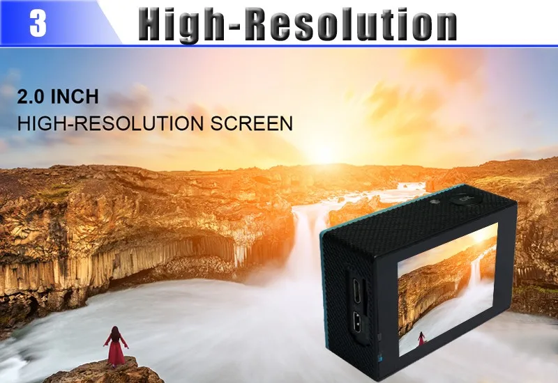 MLLSE Водонепроницаемая 4 K wifi Спортивная Экшн-камера Ultra HD 4 K wifi 1080 P/60fps 2,0 lcd 170D объектив камера Спортивная камера