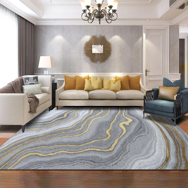 

Nordic style Modern Abstract Gray Carpet Bedroom Kitchen Door Mat Living Room coffee table Floor Mat Carpet Rug Bedroom