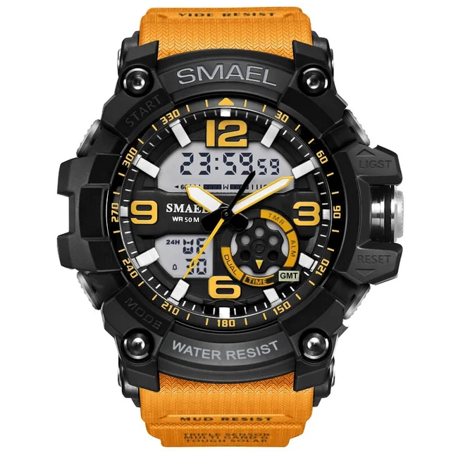 SMAEL marki Mężczyźni Sport Watch LED cyfrowy wodoodporny casual Shock mężczyzna zegary Relogios męskie prezent Military Zegarki na rękę tanie i dobre opinie Quartz Wristwatches Complete Calendar Shock Resistant Rattrapante Stop Watch LED display Auto Date Water Resistant Chronograph Back Light Multiple Time Zone Alarm Perpetual Calendar SMAEL marki Mężczyźni Sport Watch LED cyfrowy wodoodporny casual Shock mężczyzna zegary Relogios męskie prezent Military Zegarki na rękę tanie i dobre opinie Quartz Wristwatches Complete Calendar Shock Resistant Rattrapante Stop Watch LED display Auto Date Water Resistant Chronograph Back Light Multiple Time Zone Alarm Perpetual Calendar