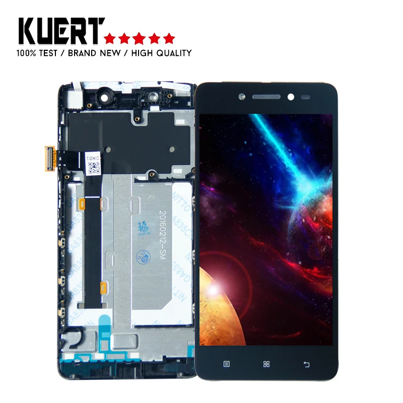 

Free Shipping 5.0'' For Lenovo S90 S90-T S90-U 1280x720 Digitizer Touch Screen Lcd Display Assembly Replacement Parts With Frame