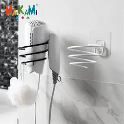 MAIKAMI железная отделка настенный фен подставка для ванной комнаты отеля полки для хранения Фен Вешалка-держатель