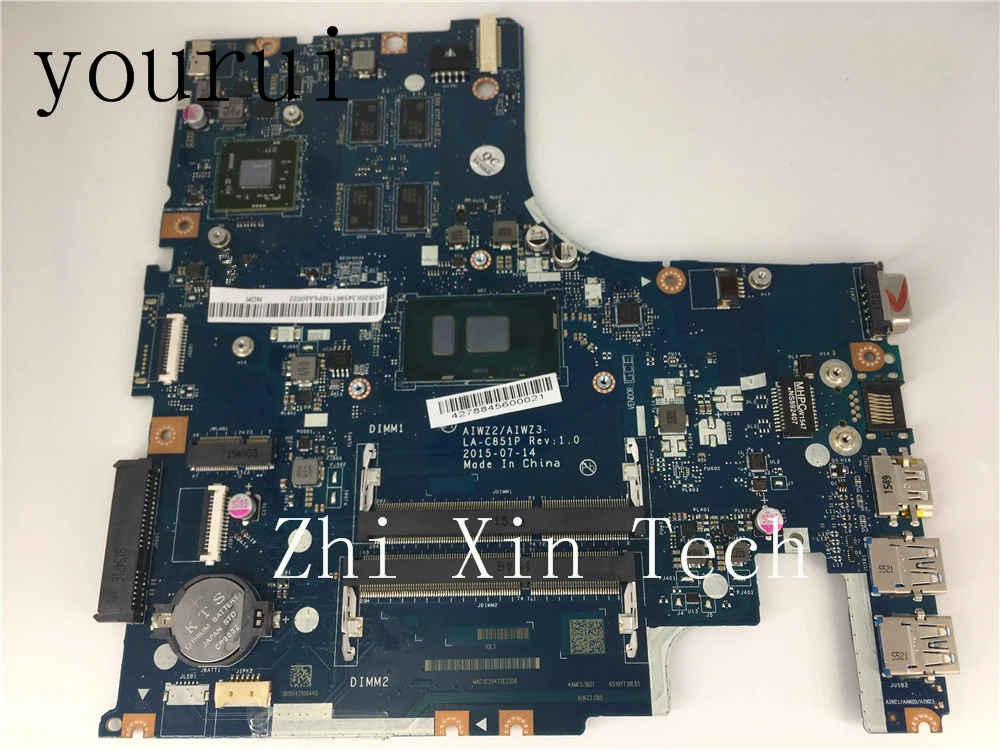 Материнская плата yourui для ноутбука Lenovo IdeaPad 500-15ISK AIWZ2 AIWZ3 LA-C851P SR2RZ i7-6500u процессор DDR3