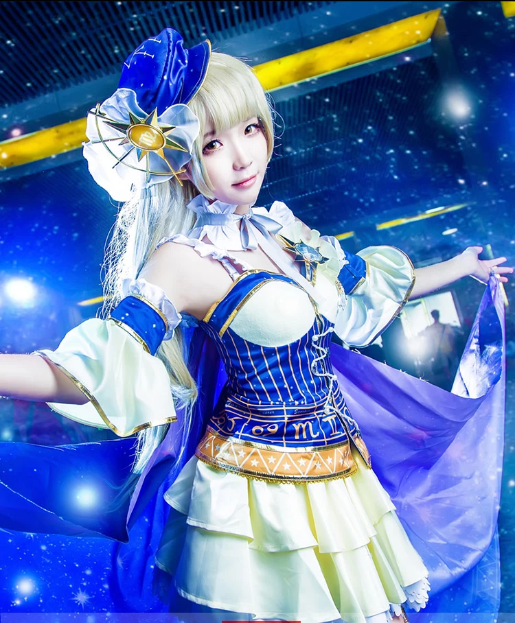 Japanese Anime love live Cosplay Costume Nozomi LoveLive cosplay Constellation Awakening Costume Starry Dress Halloween costume (5)