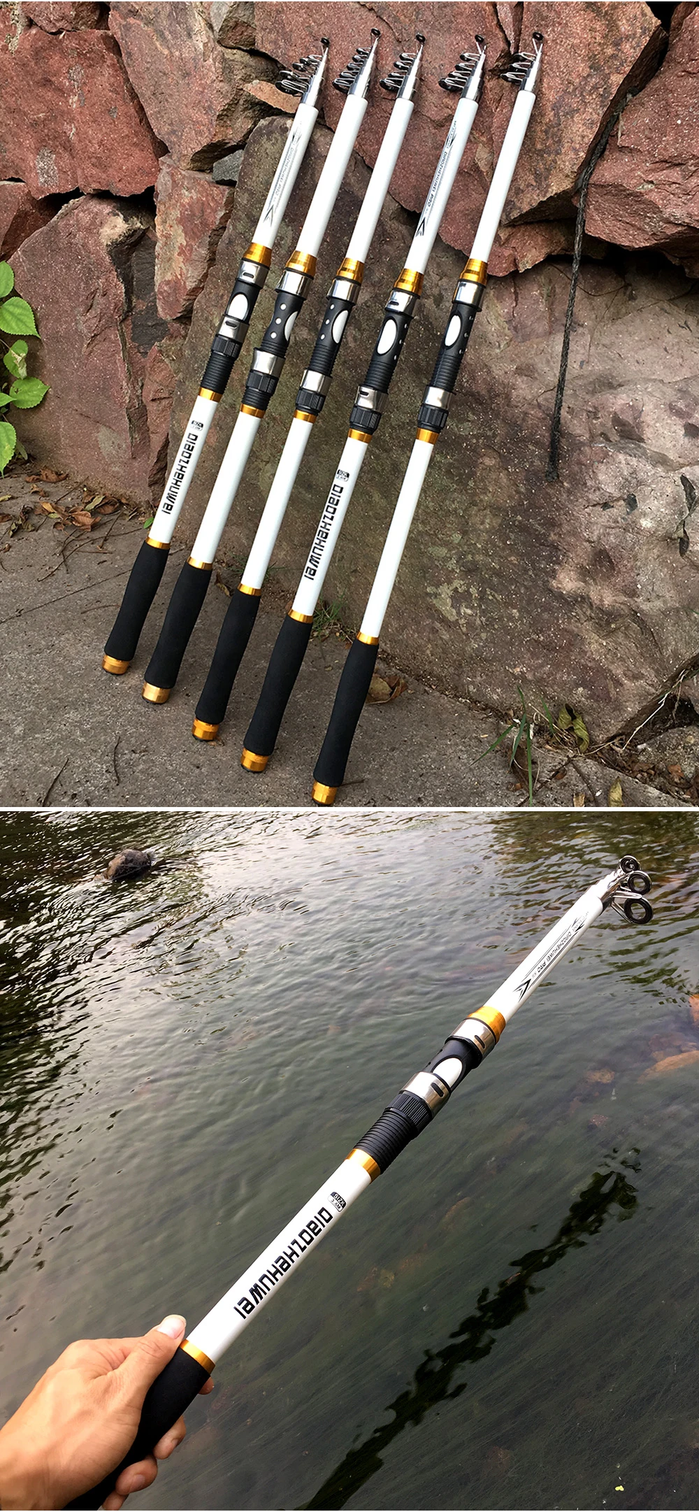 de pesca telescópica vara de pesca 2.1