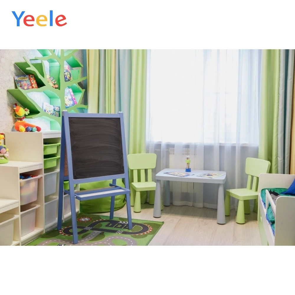 

Yeele Photographic Backdrops Baby Studio Room Table Chair Curtain Kids Portrait Photography Backgrounds For the Photo Studio