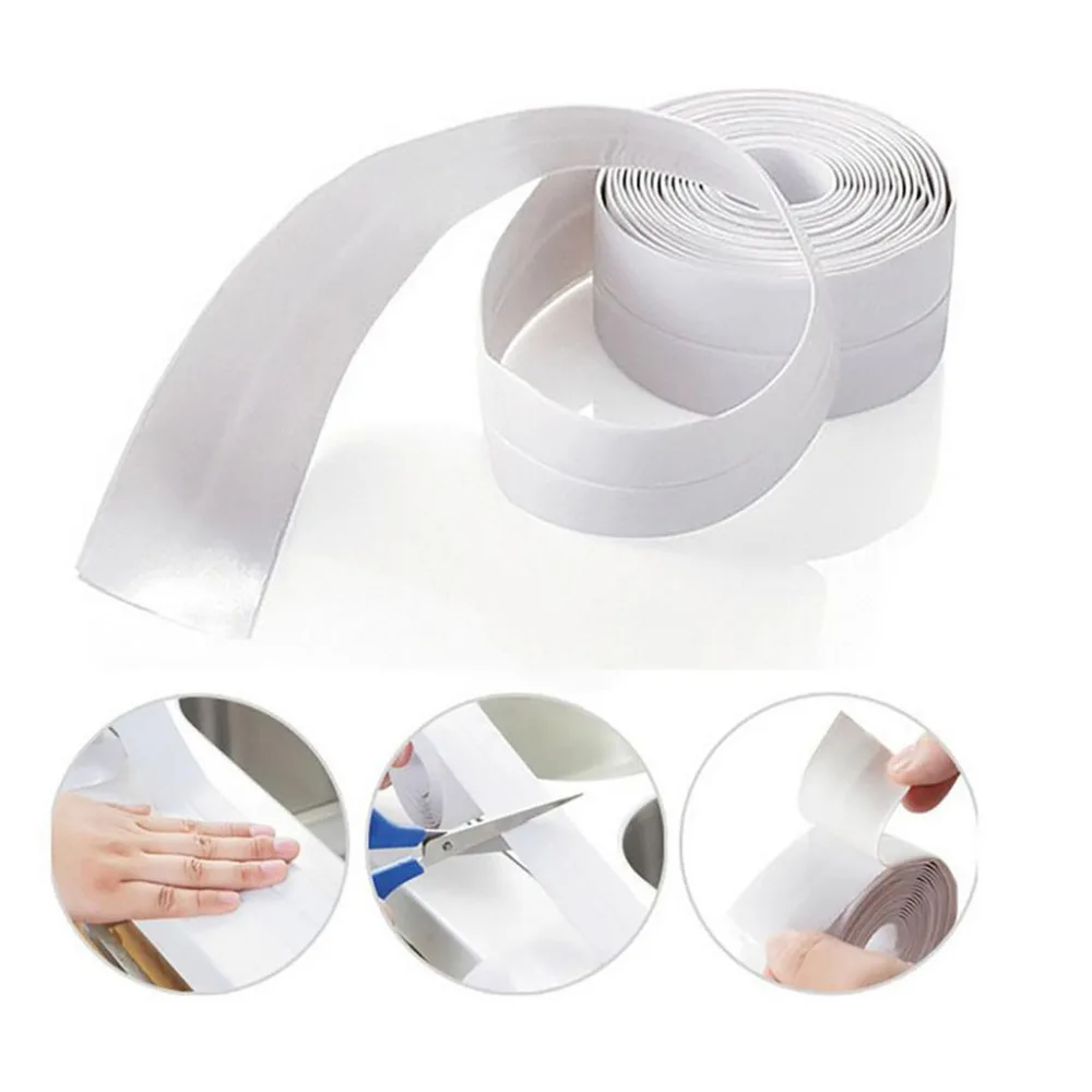 

Wall Sealing Tape Waterproof Caulk Strip Corner Tape Caulk Tape Self Adhesive Bath Shower Kitchen Tape Bathroom Toilet Sealant