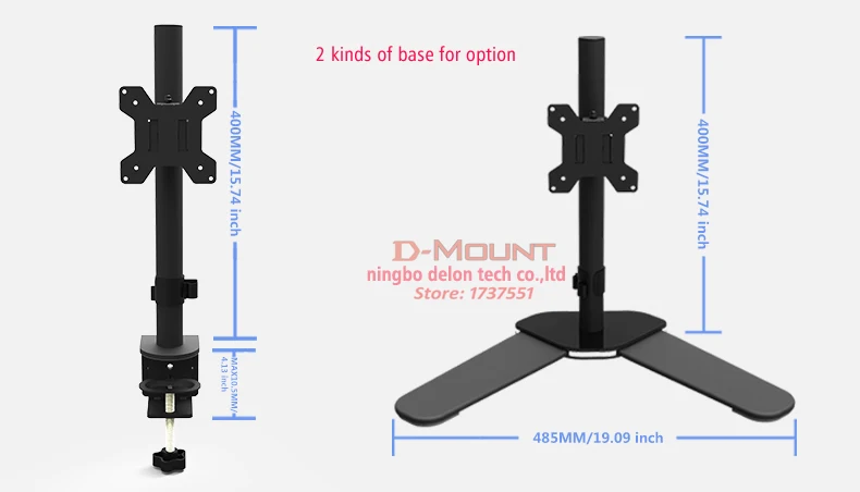 DL-ML6802 полный движения большая база сталь наклон вверх вниз Поворот 360 двойной монитор Настольный кронштейн двойной экран Поддержка рабочего стола