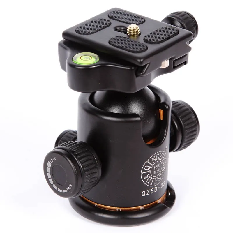 Camera-Tripod-Ballhead-360-Degree-Photography-Tripod-Ball-Head-Quick-Release-Plate-For-DSLR-Camera-Load