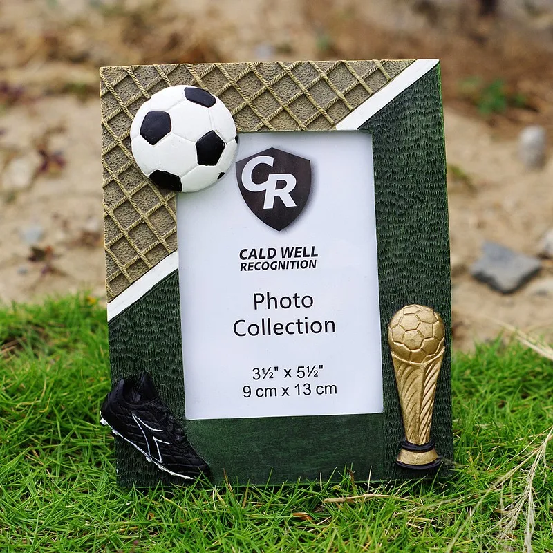 

Pte-share photo frame football soccer gift hand painting creative 3R 5 inch