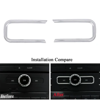 

Chrome Interior Accessory Cd Switch Sequin Trim for Mercedes Benz Cla Gla B Class A180 W176 E Gle Class Coupe ,Car Styling