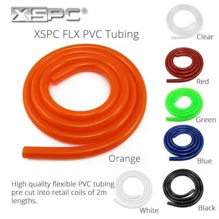 

XSPC FLX PVC Tubing,2 Meter 10x16mm wate rcooling hose tube, water pipe ,computer split water cooling soft tube,seller recommend