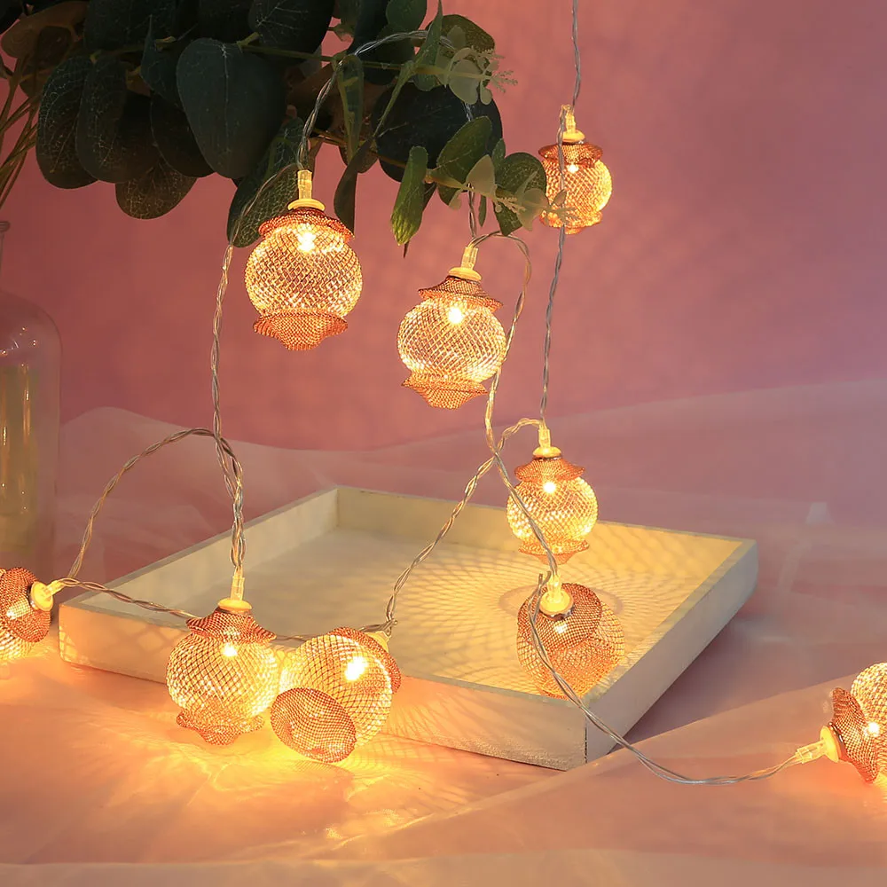 

Christmas String Lights Wedding Xmas Party Decor Outdoor Indoor Lamp 1.5m/10 LED Small lantern Decoration Lights Fashion 2019