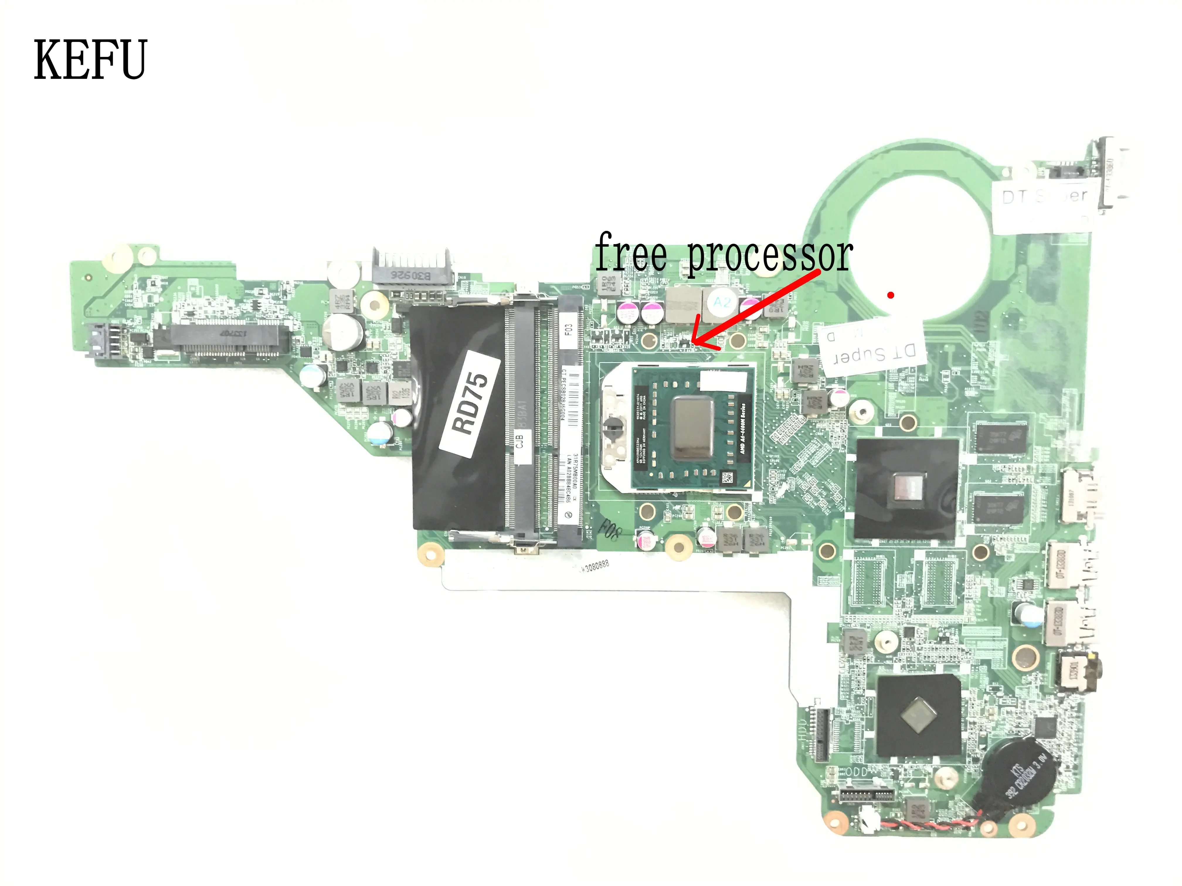 KEFU NEW ITEM,720692-501+ DA0R75MB6C0 REV: C For HP Pavilion 15-E 17-E Laptop motherboard,free processor+ A76M 1G