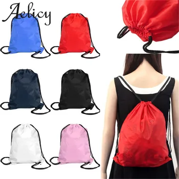 

Aelicy 2018 Hot New Fashion light High Quality Women Nylon Drawstring Cinch Sack Beach Travel Backpack Bags