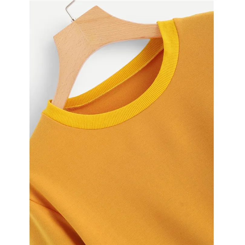 Women Autumn Sweatshirt Casual Long Sleeve letter Fashion Daily Sweatwear Hot Sale Blouses Outwear Tops #4M19 (6)