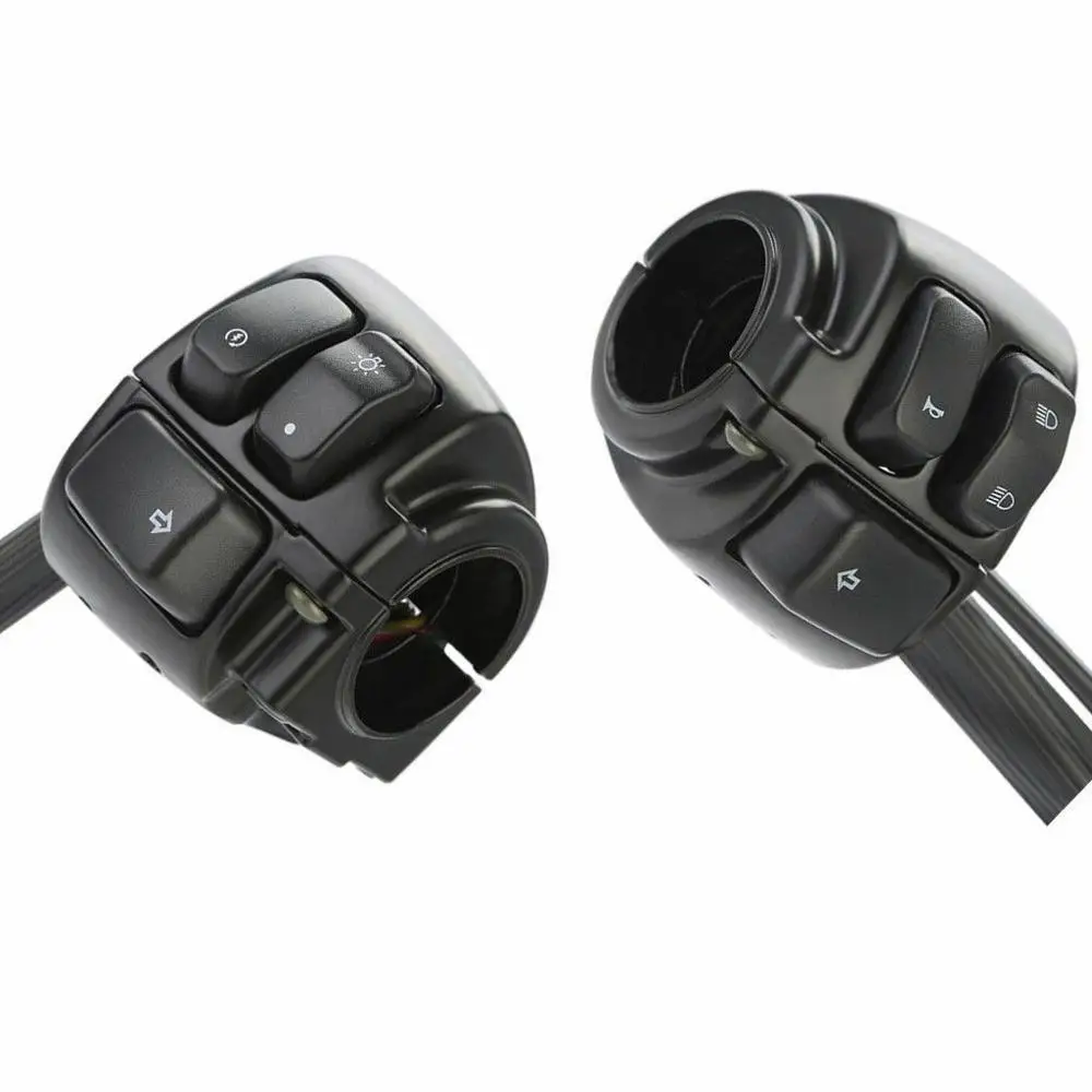 

Motorcycle 1" 25mm Handlebar Control Switches+Wiring Harness For Harley Dyna