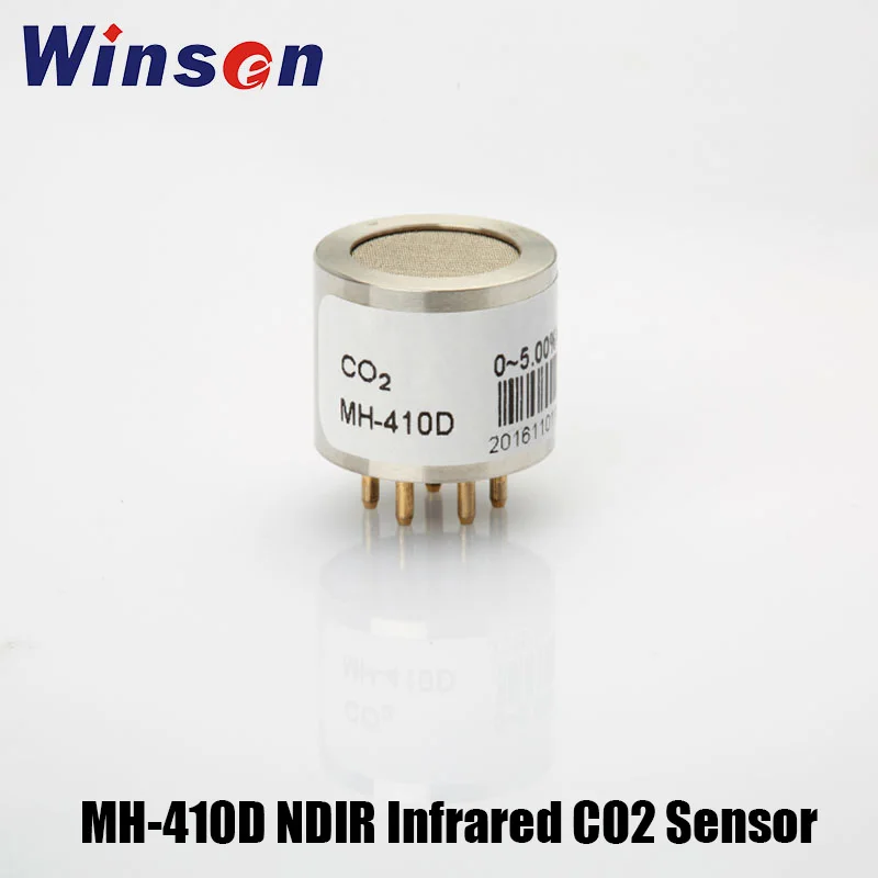 

2pcs Winsen MH-410D NDIR Infrared CO2 Sensor Anti-poisons, Anti-vapor Interference UART, Analog Voltage Signal Long Lifespan