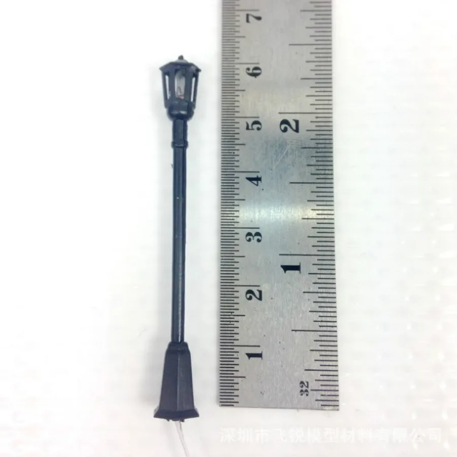 

20 шт./лот архитектура пластиковая садовая черный свет для модели железнодорожного Досуг Хо поезд кантри двор дизайн здания