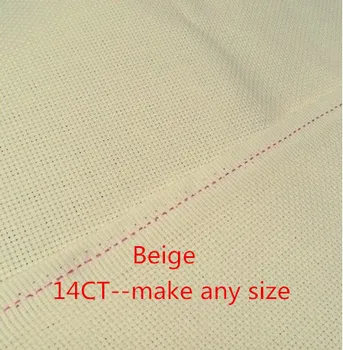 

14CT Size 550X120cm Cross Stitch Light Beige Fabric Aida Cloth Canvas Or make Any Size