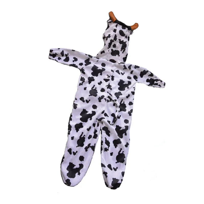 Children Kids Animal Milk Cow Costume Boys Girls Cosplay Jumpsuits Costumes Fancy Dress Party Decor Purim Halloween Christmas