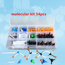 Kit de Química Orgánica molecular modelo 54 Uds modelo de átomo para profesores y estudiantes de secundaria