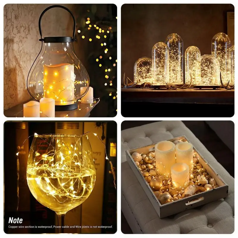 2M 5M 10M Copper Silver Wire AA Battery LED String lights Waterproof Holiday lighting Fairy Christmas Wedding Party Decoration 2M 5M 10M Copper Silver Wire AA Battery LED String lights Waterproof Holiday lighting Fairy Christmas Wedding Party Decoration