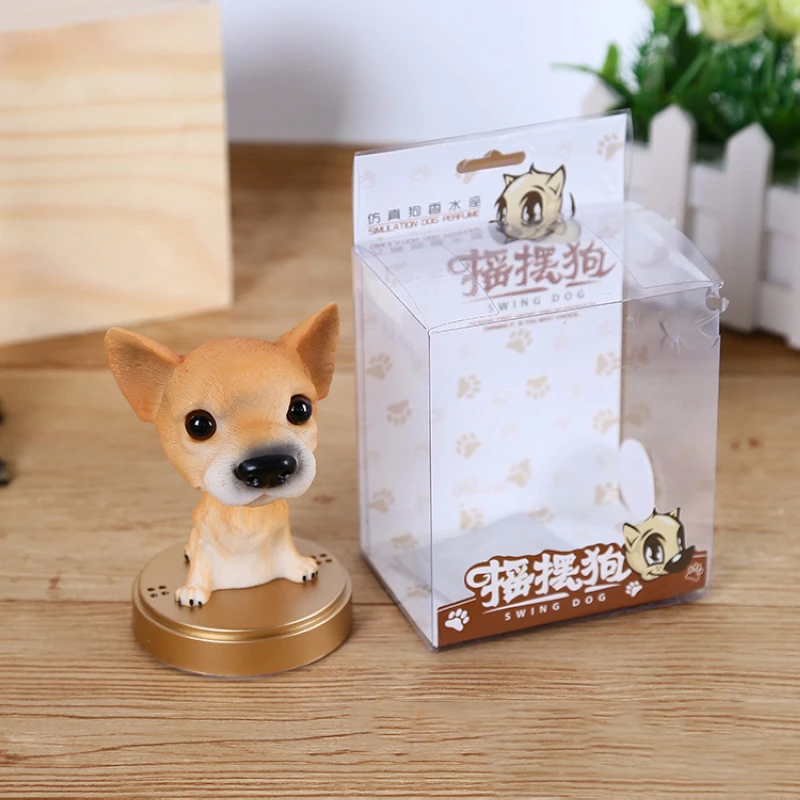 New Cute Nodding Dog Perfume Ornament Car Dashboard Decor Air Freshener Diffuser New