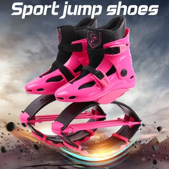 

High Quality 2019 New Women Kangaroo Jumping Shoes Outdoor Bounce Boots Sports Sneakers Jump Shoes for Girls Pink Size 17/18