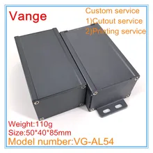 1 шт./лот интегрированный профиль металлический корпус 50*40*85 мм 6063-T5 алюминиевый корпус инструмента коробки для PCB модуль дизайн