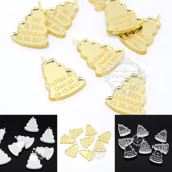 

50* Personalized Prince Baby Shower Mirror Cake Table Centerpiece Decoration Princess 1th Birthday Party Favor Gift Confetti