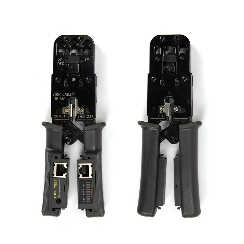 

Network Cable Stripper Removable Wire Cutting Pliers Crimp Tool Tester LAN Ethernet RJ45/RJ11/RJ9 6P DEC 4P 8P Crimping Pliers