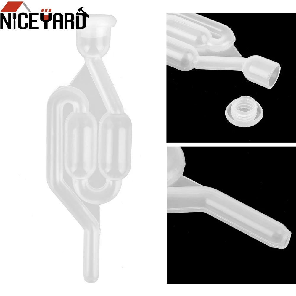 

NICEYARD Plastic Check Valves for One-way Exhaust Brewed Beer Wine Tool Water-sealed Valve for Home Brewing Fermentation