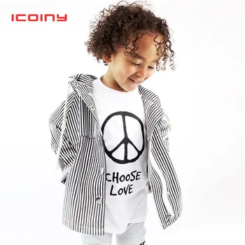 

Boys Girls Hooded Jackets 2019 Autumn Toddler Cotton Striped Zips Cardigans Kids Hoodies Coats Outwear Children 1 2 3 4 Years