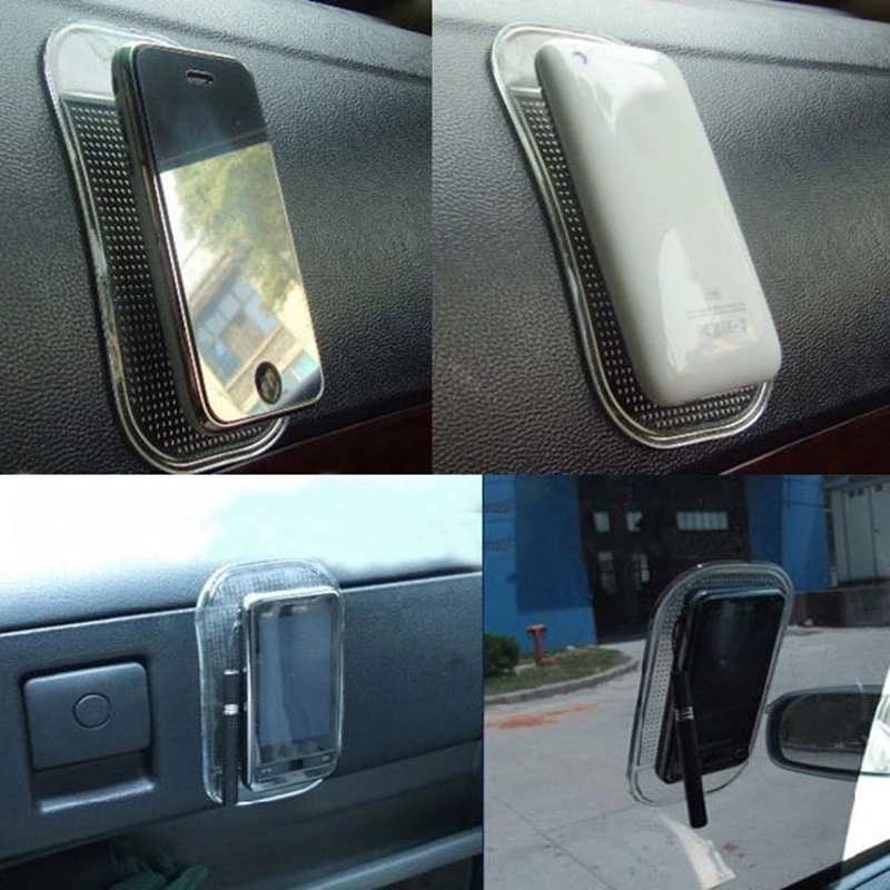 

Car Non Slip Dash Mat Dashboard Mobile Phone Pad Key Holder Sticky Pad Soft Silicone Gel Anti-slip Mat Auto Accessories