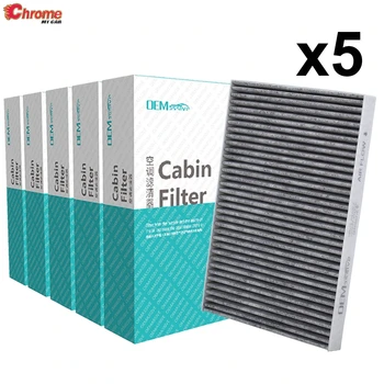 

5x Car Accessories Activated Carbon Cabin Air Filter 27277-EN000 For Nissan Qashqai J10 X-Trail T31 2009 2010 2011 2012 2013