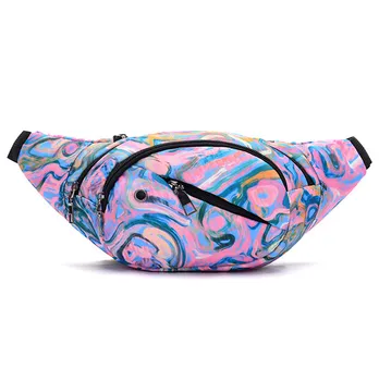 

High Quality Waist Bag Coneed Summer Unisex Outdoor Students Sport Luminous Strip Crossbody Bag Chest Bag Phone Bag