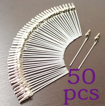 lot 50pcs 4 inch DIY craft new wire clip card&note&picture&photo&memo holder clips,party alligator clamp,clay&cake Accessories 1