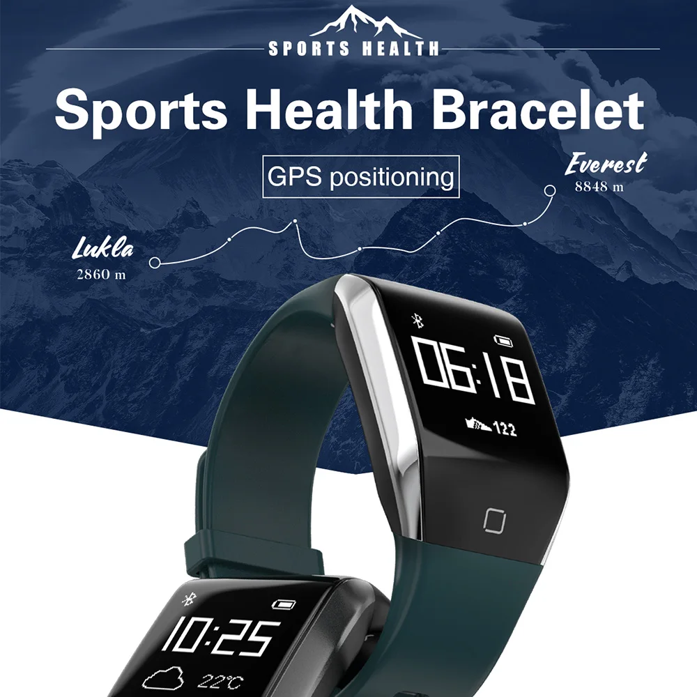 

Timethinker YD818 Smart Watch Men Women GPS Motion Smartwatch Reloj Heart Rate Monitor Fitness Tracker Wristband Relogio IP68